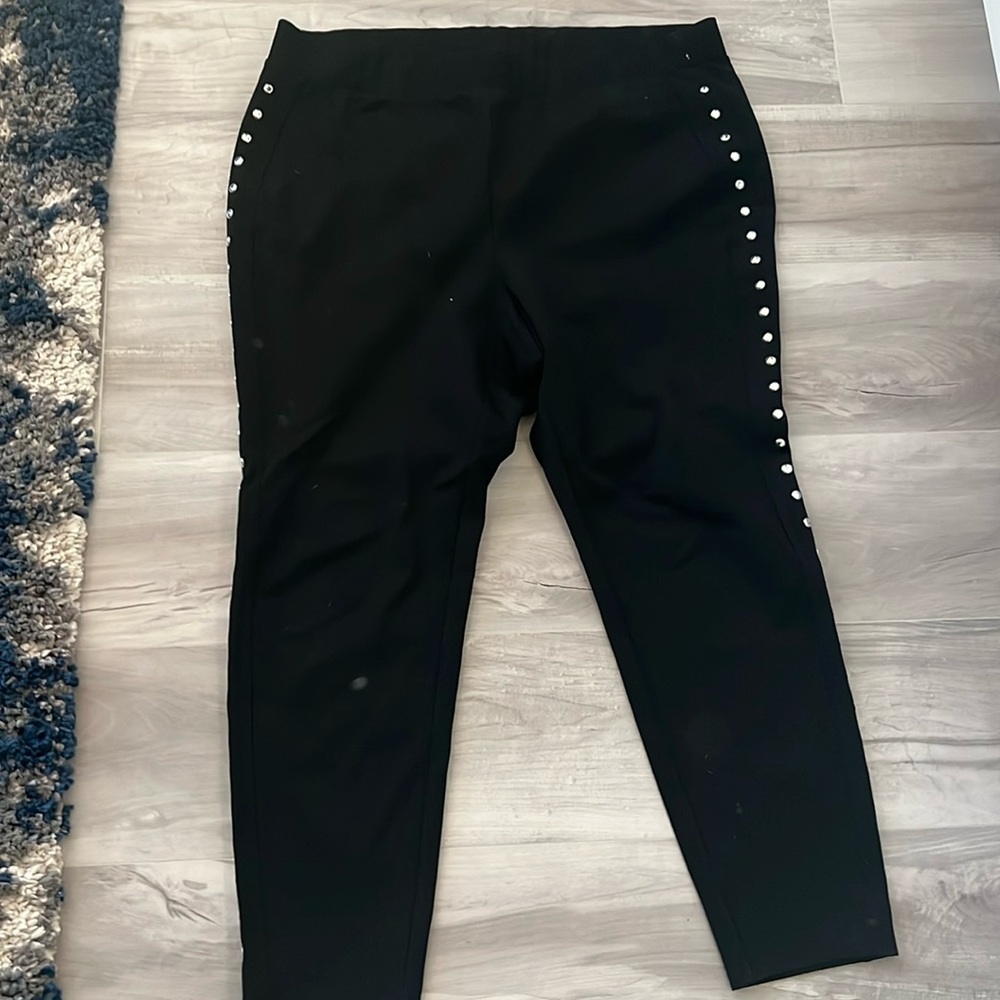 Brand new slim fit pant with silver studs on sides